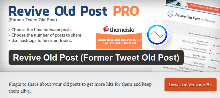 Revive Old Post WP Plugin